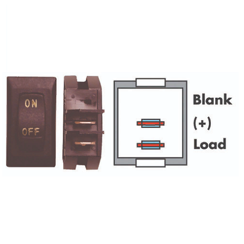 Diamond Group Interior Light Labeled On/Off Switch Brown 3/bag